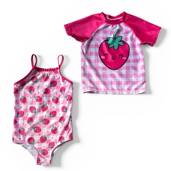 Caribbean Joe Other - Strawberry Swimsuit Set